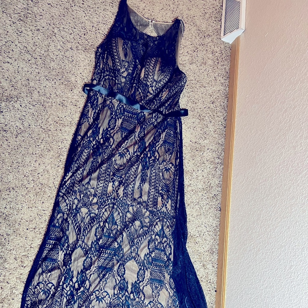 Ashley & Justin Bridesmaid - Blue Maxi Dress - Size 20
